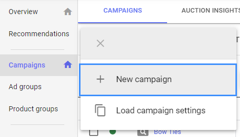 YouTube Ads setup 2 - create campaign 2