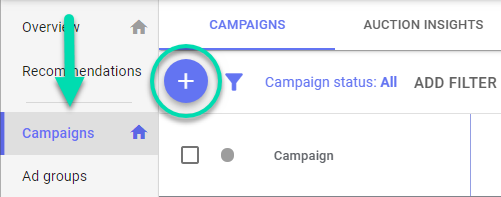 YouTube Ads setup 1 - create campaign