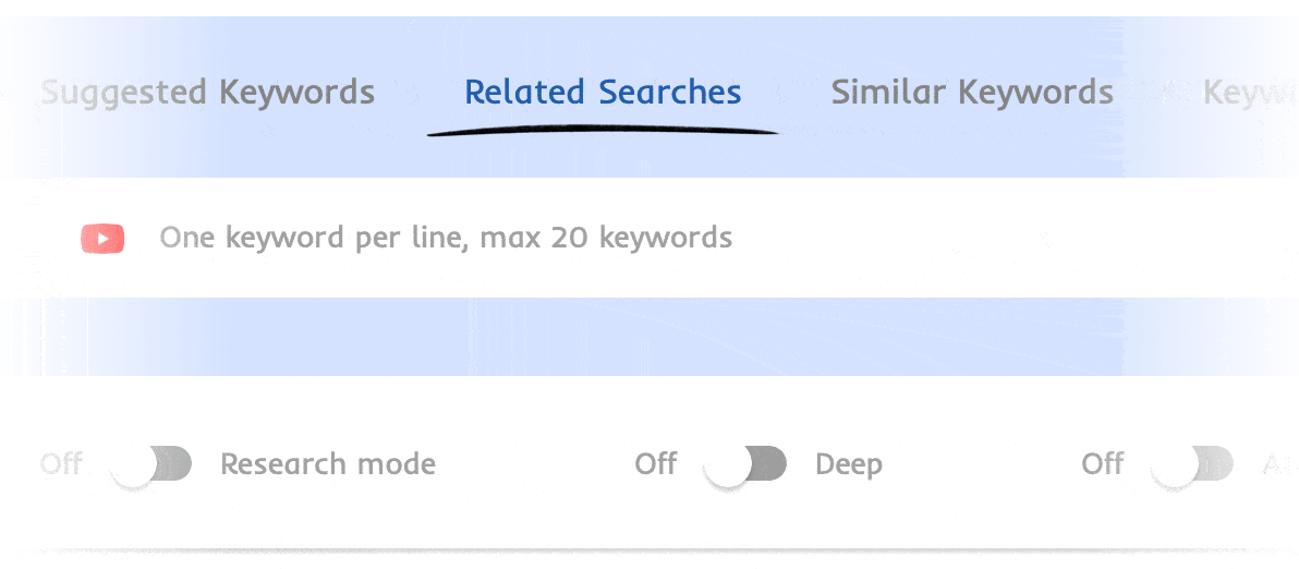 Google Related Searches Keyword Tool