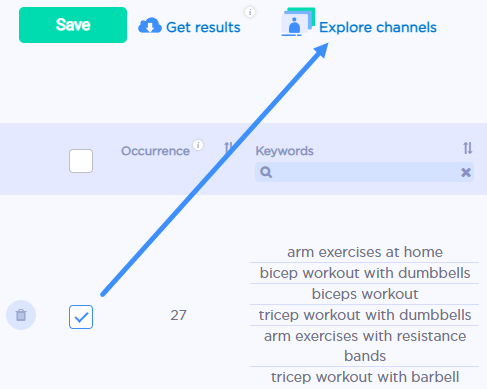 Get channel stats by using Channel Explorer